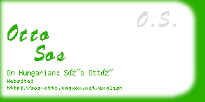 otto sos business card